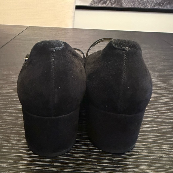 Nine West Prix Pump Black Block Heel Pointed Toe Heels Mary Jane Size 9 - Picture 4 of 9